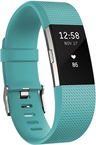 Refurbished: Fitbit Charge 2 Heart Rate + Fitness Band Teal - Large, B Refurbished: Fitbit Charge 2 Heart Rate + Fitness Band Teal - Large, B