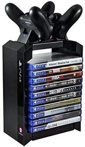 Refurbished: Numskull PS4 Games Tower + Dual Charger Refurbished: Numskull PS4 Games Tower + Dual Charger
