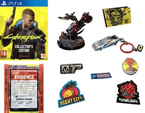 Refurbished: Cyberpunk 2077 CE w/Statue, Artbook, Keychain, Guide, Pins &Patches(NoDLC)