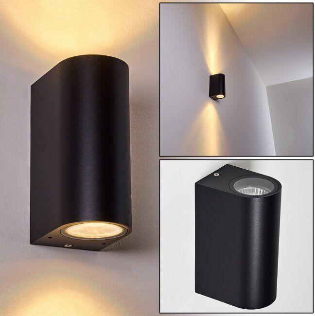 hofstein NORRELOGUM Outdoor Wall Light black, 2-light sources - contemporary, modern - outdoors - Expected delivery time: 2-3 weeks