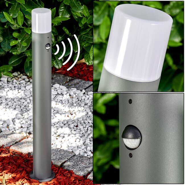hofstein BUHRKALL path light anthracite, 1-light source, Motion sensor - modern - outdoors - Expected delivery time: 6-10 working days hofstein BUHRKALL path light anthracite, 1-light source, Motion sensor - modern - outdoors - Expected delivery time: 6-10 working days