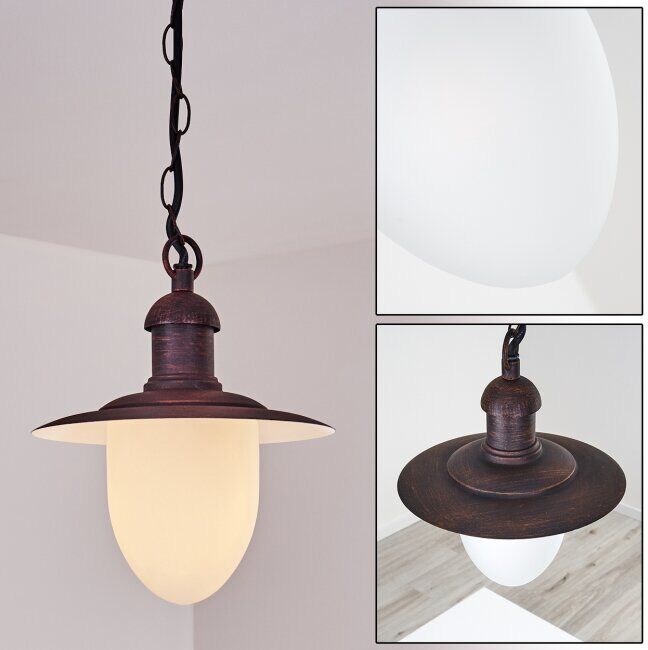 hofstein Surnu outdoor light rust-coloured, 1-light source - cottage, vintage - outdoors - Expected delivery time: 10-14 working days hofstein Surnu outdoor light rust-coloured, 1-light source - cottage, vintage - outdoors - Expected delivery time: 10-14 working days