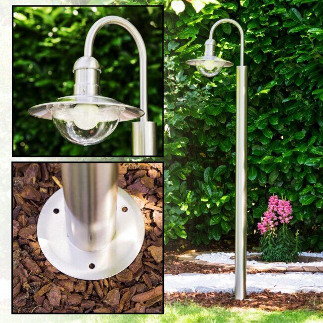 hofstein Elima outdoor floor lamp stainless steel, 1-light source - modern - outdoors - Expected delivery time: 6-10 working days