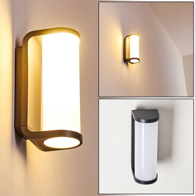 hofstein Outdoor Wall Light Novelle LED anthracite, 1-light source - modern - outdoors - Expected delivery time: 6-10 working days hofstein Outdoor Wall Light Novelle LED anthracite, 1-light source - modern - outdoors - Expected delivery time: 6-10 working days