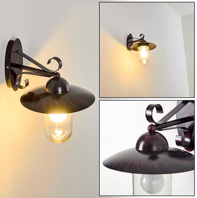 hofstein MAIDISWIL Outdoor Wall Light dark brown, 1-light source - Basic, contemporary - outdoors - Expected delivery time: 6-10 working days hofstein MAIDISWIL Outdoor Wall Light dark brown, 1-light source - Basic, contemporary - outdoors - Expected delivery time: 6-10 working days