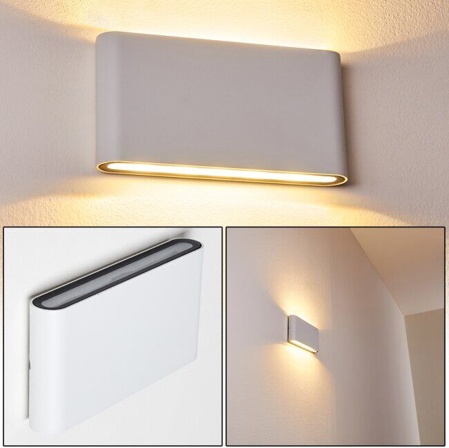 hofstein Outdoor Wall Light Tinglev LED white, 2-light sources - modern - indoors, outdoors - Expected delivery time: 6-10 working days hofstein Outdoor Wall Light Tinglev LED white, 2-light sources - modern - indoors, outdoors - Expected delivery time: 6-10 working days
