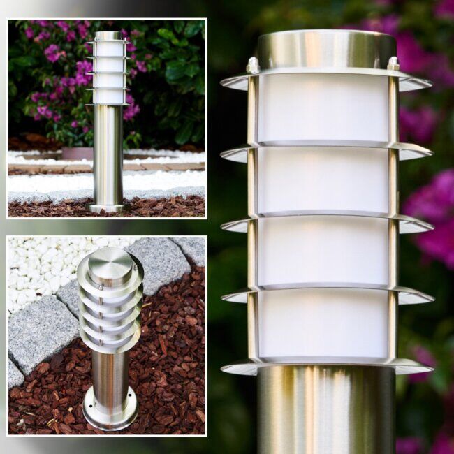 hofstein Tunes pedestal light stainless steel, 1-light source - modern - outdoors - Expected delivery time: 6-10 working days
