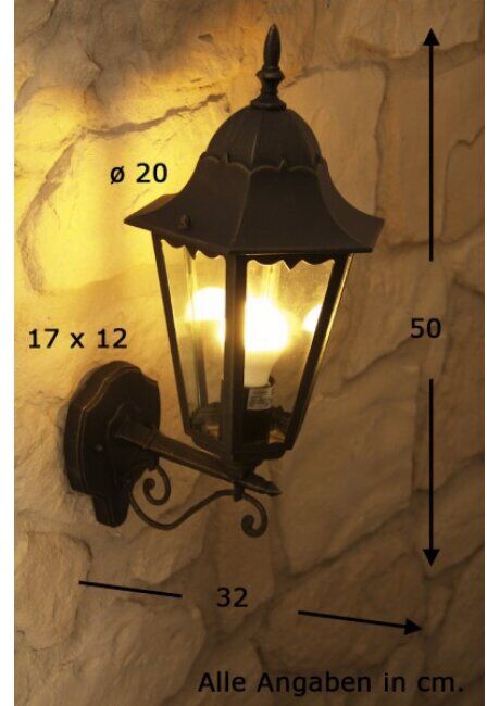 hofstein Massive Zagreb outdoor wall light rust-coloured, brown, 1-light source - antique, cottage - outdoors - Expected delivery time: 6-10 working days hofstein Massive Zagreb outdoor wall light rust-coloured, brown, 1-light source - antique, cottage - outdoors - Expected delivery time: 6-10 working days