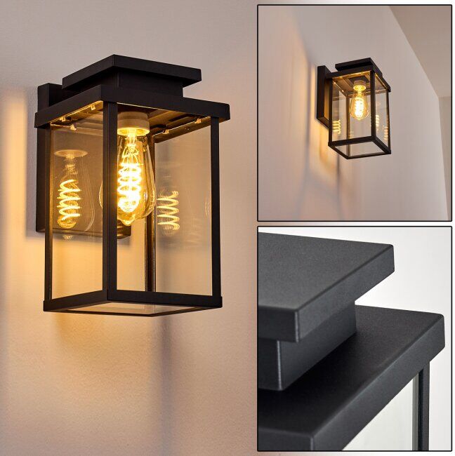 hofstein TIEVA Outdoor Wall Light black, 1-light source - modern - outdoors - Expected delivery time: 6-10 working days