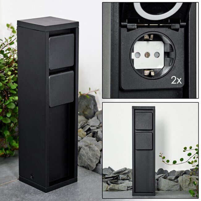hofstein Amersfoort outdoor socket black - contemporary - accessories, outdoors - Expected delivery time: 6-10 working days