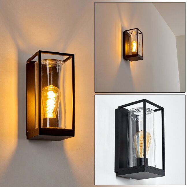 hofstein Palanga Outdoor Wall Light black, 1-light source - contemporary, modern - outdoors - Expected delivery time: 6-10 working days hofstein Palanga Outdoor Wall Light black, 1-light source - contemporary, modern - outdoors - Expected delivery time: 6-10 working days