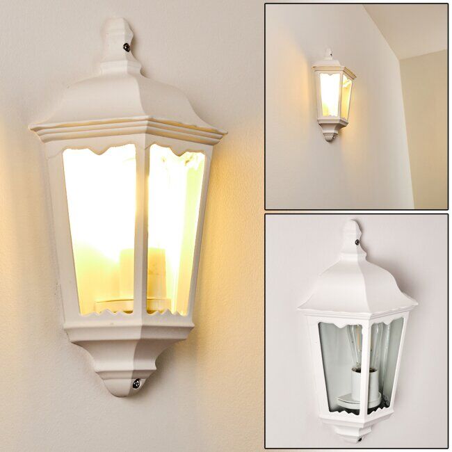 hofstein Gilze Outdoor Wall Light white, 1-light source - classic, vintage - outdoors - Expected delivery time: 6-10 working days hofstein Gilze Outdoor Wall Light white, 1-light source - classic, vintage - outdoors - Expected delivery time: 6-10 working days