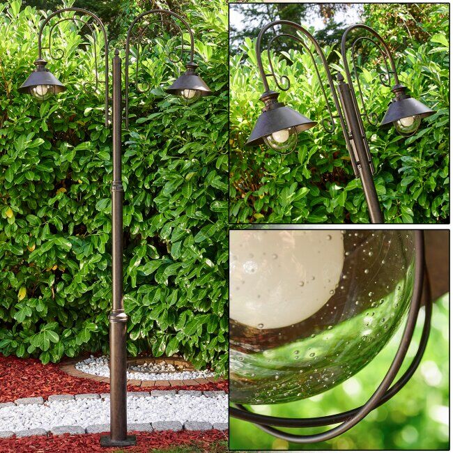 hofstein Outdoor floor lamp Lohja rust-coloured, 2-light sources - contemporary - outdoors - Expected delivery time: 6-10 working days