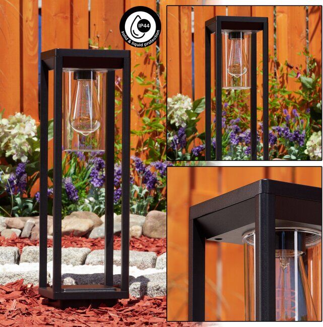 hofstein Baoshan pedestal light black, 1-light source - modern - outdoors - Expected delivery time: 6-10 working days