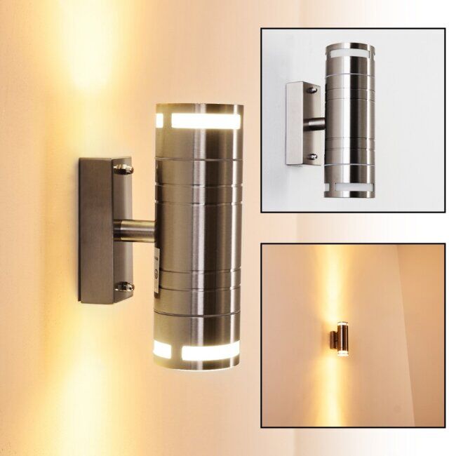 hofstein Selve outdoor wall light stainless steel, 2-light sources - modern - outdoors - Expected delivery time: 6-10 working days hofstein Selve outdoor wall light stainless steel, 2-light sources - modern - outdoors - Expected delivery time: 6-10 working days