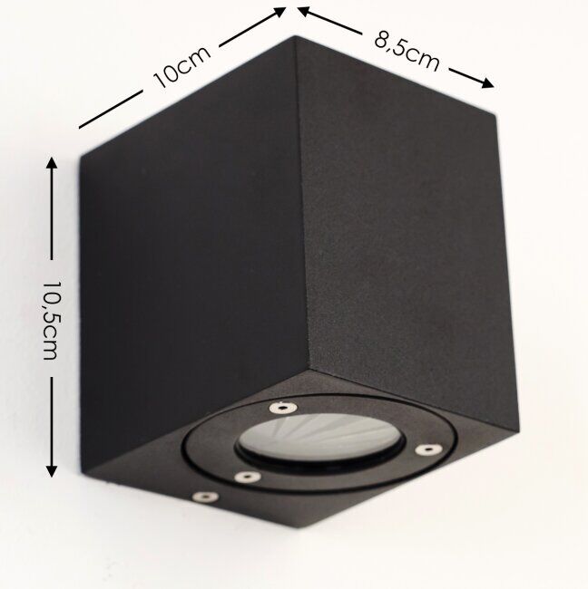 hofstein Orsa Outdoor Wall Light LED black, 2-light sources - contemporary, modern - outdoors - Expected delivery time: 6-10 working days hofstein Orsa Outdoor Wall Light LED black, 2-light sources - contemporary, modern - outdoors - Expected delivery time: 6-10 working days