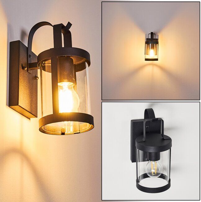 hofstein HOJER Outdoor Wall Light black, 1-light source - vintage - outdoors - Expected delivery time: 6-10 working days