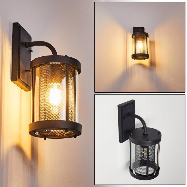 hofstein HORUPHAV Outdoor Wall Light black, 1-light source - industrial, vintage - outdoors - Expected delivery time: 6-10 working days