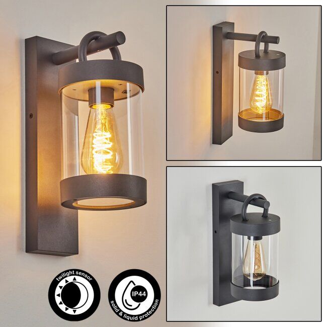 hofstein Outdoor Wall Light Fulham black, 1-light source - modern - outdoors - Expected delivery time: 6-10 working days hofstein Outdoor Wall Light Fulham black, 1-light source - modern - outdoors - Expected delivery time: 6-10 working days