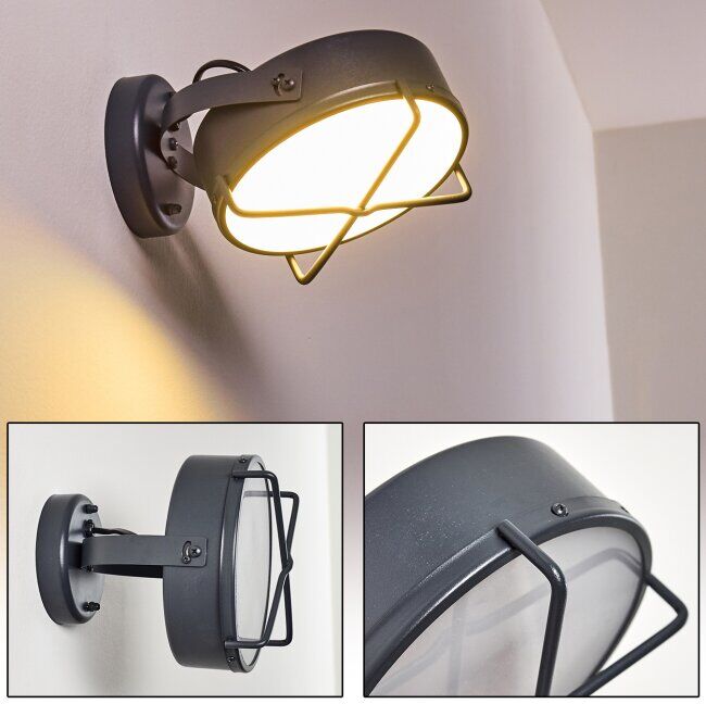 hofstein GOTTER Outdoor Wall Light LED anthracite, 1-light source - modern - outdoors - Expected delivery time: 2-3 weeks hofstein GOTTER Outdoor Wall Light LED anthracite, 1-light source - modern - outdoors - Expected delivery time: 2-3 weeks