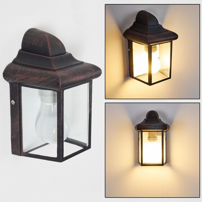 hofstein MURTO outdoor wall light rust-coloured, 1-light source - modern - outdoors - Expected delivery time: 2-3 weeks