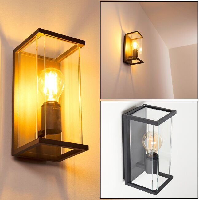 hofstein BJURHOLM Outdoor Wall Light grey, 1-light source - modern - outdoors - Expected delivery time: 2-3 weeks hofstein BJURHOLM Outdoor Wall Light grey, 1-light source - modern - outdoors - Expected delivery time: 2-3 weeks