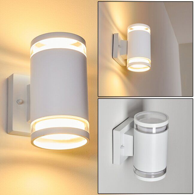 hofstein MACOUPIN Outdoor Wall Light white, 2-light sources - modern - outdoors - Expected delivery time: 10-14 working days