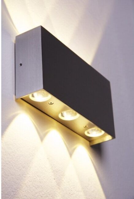 hofstein B-Leuchten Stream wall light LED aluminium, 6-light sources - modern - outdoors - Expected delivery time: 6-10 working days