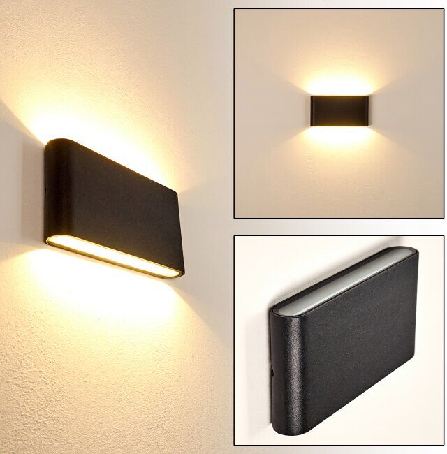 hofstein MARSH Outdoor Wall Light LED black, 2-light sources - modern - outdoors - Expected delivery time: 2-3 weeks