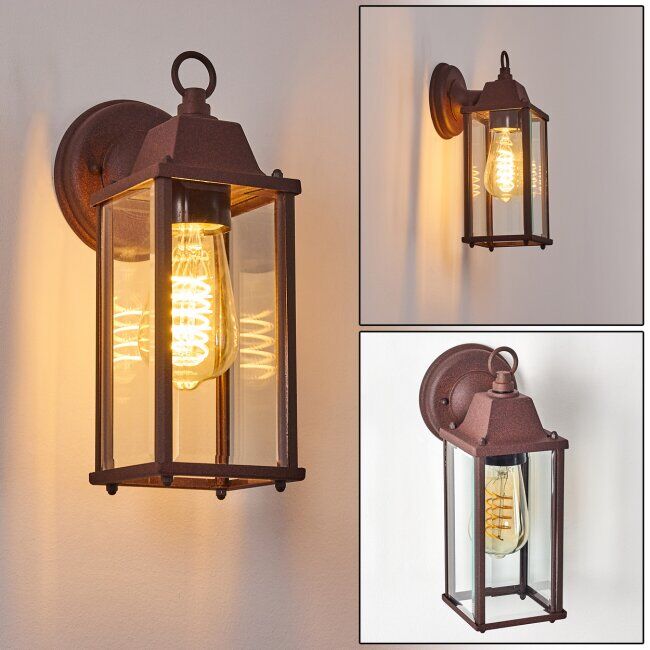hofstein HIALEAH Outdoor Wall Light rust-coloured, 1-light source - cottage, vintage - outdoors - Expected delivery time: 6-10 working days