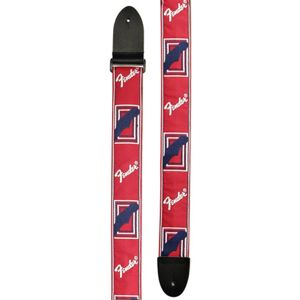 Fender Strap 2 Inch Monogrammed Red/ White/ Blue Fender Strap 2 Inch Monogrammed Red/ White/ Blue