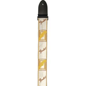 Fender Monogrammed Guitar Strap White/Brown/Yellow Fender Monogrammed Guitar Strap White/Brown/Yellow