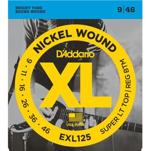 D'Addario EXL125 Super Light Top/Reg Bottom 9-46 D'Addario EXL125 Super Light Top/Reg Bottom 9-46