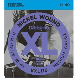 D'Addario EXL115 Blues/Jazz Rock Electric 11-49 D'Addario EXL115 Blues/Jazz Rock Electric 11-49