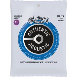 Martin Authentic Acoustic - SP - 80/20 Bronze Custom Light (11-52) Martin Authentic Acoustic - SP - 80/20 Bronze Custom Light (11-52)