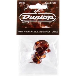 Dunlop Shell Plastic 3 Finger and Thumb Large - 4 Plectrum Dunlop Shell Plastic 3 Finger and Thumb Large - 4 Plectrum