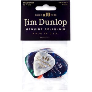 Dunlop Variety Pack Celluloid Medium 12 Plectrum Dunlop Variety Pack Celluloid Medium 12 Plectrum