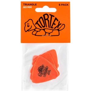 Dunlop Tortex Triangle .60mm Player Pack of 6 Plectrums Dunlop Tortex Triangle .60mm Player Pack of 6 Plectrums