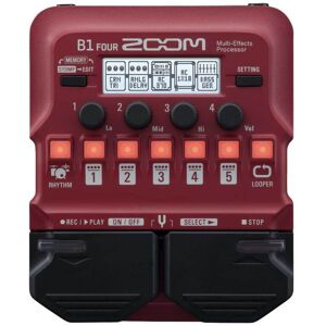 Zoom B1 Four Bass Guitar Amp Modeller and Multi Effects Processor Pedal Zoom B1 Four Bass Guitar Amp Modeller and Multi Effects Processor Pedal