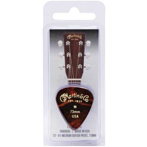 Martin Faux Tortoise Standard Martin Pick 0.73mm Medium Pack of 12 Martin Faux Tortoise Standard Martin Pick 0.73mm Medium Pack of 12