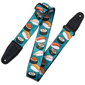 Levy's Tasty Grooves Poly Strap Teal Sushi Roll Levy's Tasty Grooves Poly Strap Teal Sushi Roll