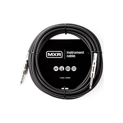 Dunlop MXR DCIS20 Black 6 m Straight - Instrument Cable Dunlop MXR DCIS20 Black 6 m Straight - Instrument Cable