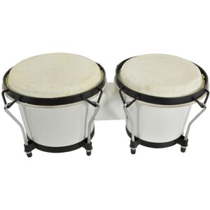 Chord Bongos 6.5 Inch and 7.5 Inch with Carry Bag White Chord Bongos 6.5 Inch and 7.5 Inch with Carry Bag White