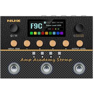 NUX Amp Academy Stomp Pedal Guitar Amp Modeller and Multi Effects Processor Pedal NUX Amp Academy Stomp Pedal Guitar Amp Modeller and Multi Effects Processor Pedal