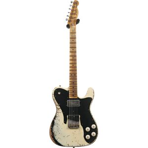 Fender Custom Shop Limited Edition Telecaster Custom Super Heavy Relic Aged Vintage White Over Black #R00421 Fender Custom Shop Limited Edition Telecaster Custom Super Heavy Relic Aged Vintage White Over Black #R00421