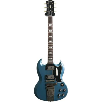 Gibson Custom Shop Murphy Lab 1964 SG Standard Reissue with Maestro Vibrola Ultra Light Aged Pelham Blue (Nearly New) #400024 Gibson Custom Shop Murphy Lab 1964 SG Standard Reissue with Maestro Vibrola Ultra Light Aged Pelham Blue (Nearly New) #400024