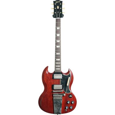 Gibson Custom Shop Murphy Lab 1964 SG Standard Reissue With Maestro Vibrola Heavy Aged Faded Cherry #300094 Gibson Custom Shop Murphy Lab 1964 SG Standard Reissue With Maestro Vibrola Heavy Aged Faded Cherry #300094