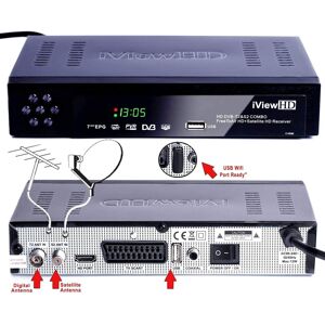 Unbranded FULL HD COMBO Freeview HD + Satellite Receiver for FreeSat & Sky Dish - Twin Tun Unbranded FULL HD COMBO Freeview HD + Satellite Receiver for FreeSat & Sky Dish - Twin Tun