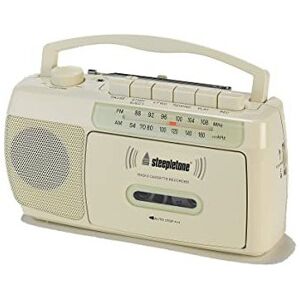 Steepletone SCR209 Portable 2-Band Radio With Cassette Player/Recorder (cream) Steepletone SCR209 Portable 2-Band Radio With Cassette Player/Recorder (cream)