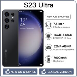 Unbranded (black, 12GB+512GB) 2023 the latest large screen smartphone S23 Ultra